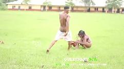 She couldn t withstand my hardcore fuck in the field she had to get up and run for her life