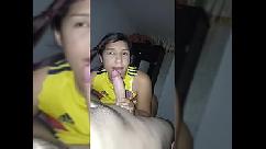 My friend for a long time and i invited him to my house and we ended up doing dirty things in the bathroom then we went to bed and i gave him oral sex and he asked me to give him ass but from there i