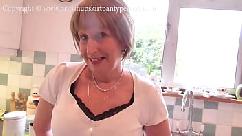 British wife and rosemary sucks cock and takes painful anal while the family are away from home for cash