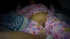 My sweet stepniece wanted me to visit her at her bedroom and got so horny that she let me cum in her shaved pussy